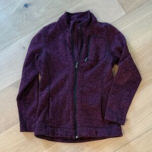Burgundy Full-Zip Jacket